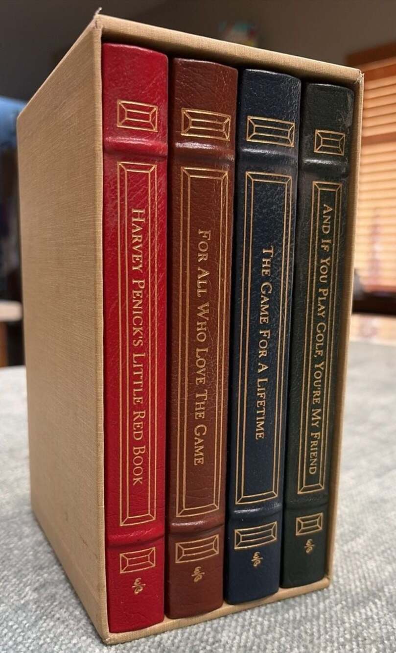 Easton Press Harvey Penick Golf Collection 4-Book Leather Bound Set Signed